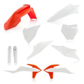ACERBIS Verkleidungskit 10 Teile Orange/Weiß für KTM