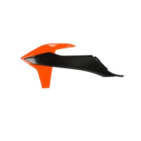Coppia fianchetti radiatore ACERBIS neri/arancio per KTM