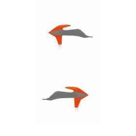 ACERBIS Gray/Orange Radiator Side Panels for KTM