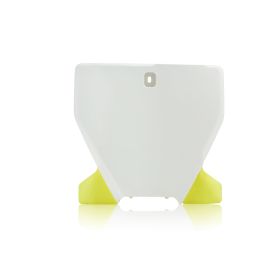 Plaque frontale ACERBIS blanche/jaune pour HUSQVARNA