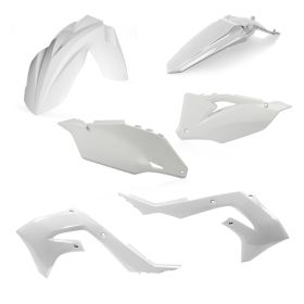 Kit carene 6 pezzi ACERBIS bianco per KAWASAKI
