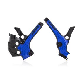 ACERBIS X-grip Rahmenprotektor schwarz/blau für YAMAHA YZ 65