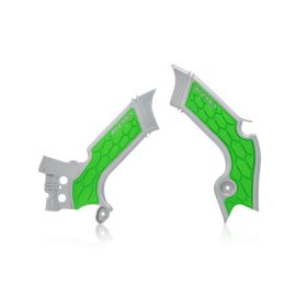 Paratelaio ACERBIS X-Grip grigio/verde per KAWASAKI