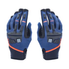 Motocross Enduro Gloves ACERBIS CE X-ENDURO Approved Blue Orange