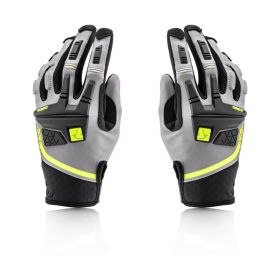 Motocross Enduro Handschuhe ACERBIS CE X-ENDURO Genehmigt Grau Schwarz Gelb