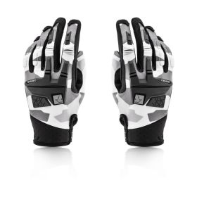 Guanti Motocross Enduro ACERBIS CE X-ENDURO Omologati Grigio Nero