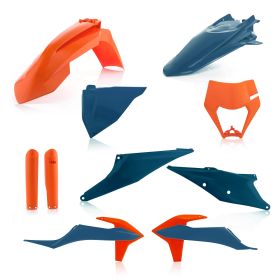 Kit carene 10 pezzi ACERBIS blu/arancio per KTM