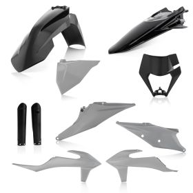 ACERBIS Verkleidungskit 10 Teile Schwarz/Grau für KTM