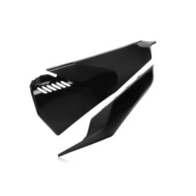 Support de numéro latéral ventilé noir ACERBIS pour HUSQVARNA