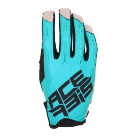 Motocross Enduro Gloves for Kids ACERBIS CE MX X-K KID Approved Petrol Green