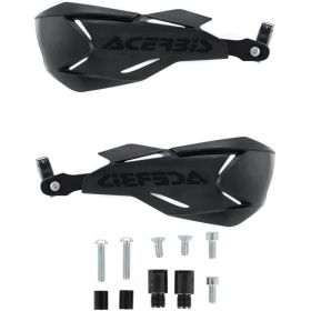 ACERBIS X-Factory Closed Handguards Black and Mounting Kit