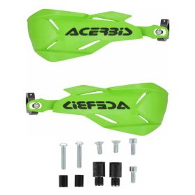 Garde-mains fermés X-FACTORY verts pour Yamaha Tenere