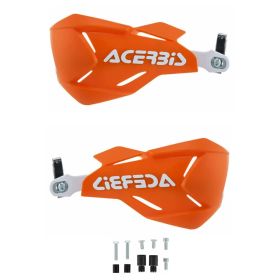 Kit paramani chiusi ACERBIS X-Factory arancio/bianchi e kit di montaggio