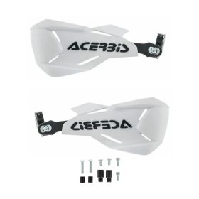ACERBIS X-Factory Geschlossene Handguards Weiß/Schwarz und Montagesatz