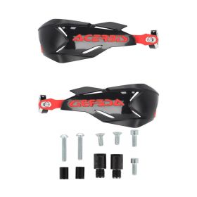 ACERBIS X-Factory Closed Handguards Black/Red and Mounting Kit