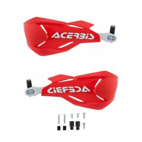 ACERBIS X-Factory Geschlossene Handguards Rot/Weiß und Montagesatz