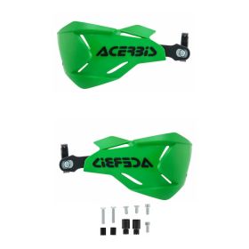 Kit paramani chiusi ACERBIS X-Factory verdi/neri e kit di montaggio