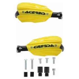 ACERBIS Endurance-X Closed Handguards Yellow/Black and Mounting Kit