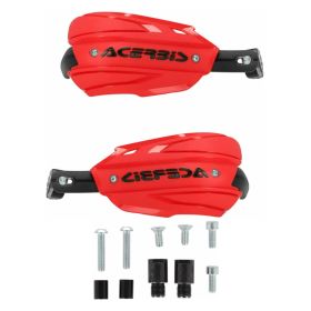 ACERBIS Endurance-X Geschlossene Handprotektoren Rot/Schwarz und Montageset