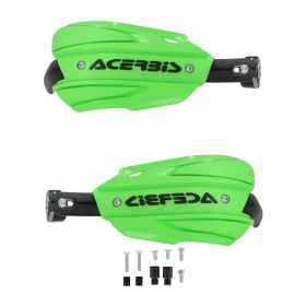 Kit paramani chiusi ACERBIS Endurance-X verdi/neri e kit di montaggio