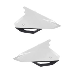 Plaques latérales ACERBIS blanches/noires haut/bas pour HONDA