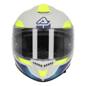 Motocross-Helm ACERBIS Krapon 22.06 Grau Blau Gelb