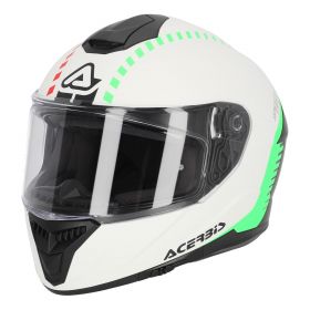 Motocross-Helm ACERBIS Krapon 22.06 Weiß Schwarz Matt