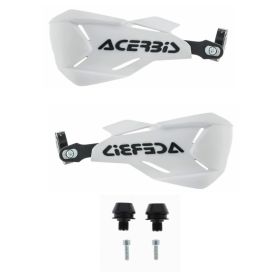 ACERBIS X-Factory Closed Handguards White/Black and Mounting Kit