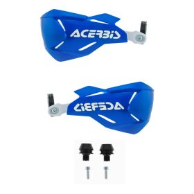 Kit paramani chiusi ACERBIS X-Factory blu/bianchi e kit di montaggio