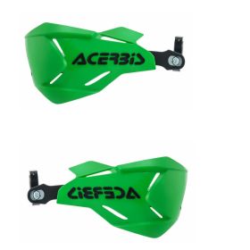 ACERBIS X-Factory Geschlossene Handguards Grün/Schwarz und Montageset