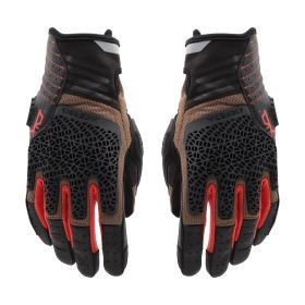 Guanti Motocross Enduro ACERBIS CE CROSSOVER Omologati Marrone Arancio Nero