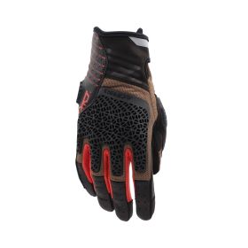 Guanti Motocross Enduro ACERBIS CE CROSSOVER Omologati Marrone Arancio Nero