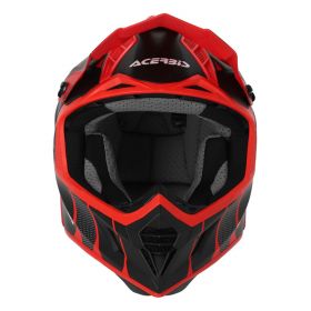Casco Motocross ACERBIS X-Track 22.06 Nero Rosso Opaco