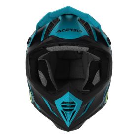 Motocross-Helm ACERBIS X-Track 22.06 Grün Schwarz Matt