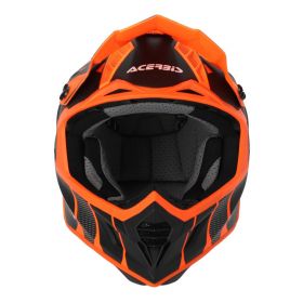Motocross-Helm ACERBIS X-Track 22.06 Fluo Orange Schwarz