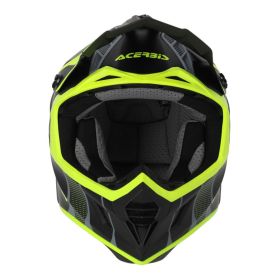 Motocross-Helm ACERBIS X-Track 22.06 Schwarzer, fluogelber Glanz