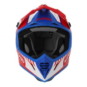 Casco Motocross ACERBIS X-Track Mips 22.06 Rosso Blu Bianco