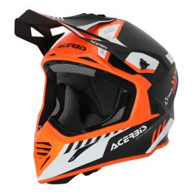 Casco Motocross ACERBIS X-Track Mips 22.06 Nero Arancio Fluo