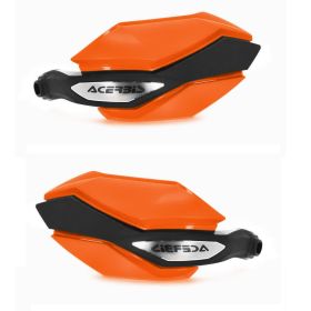 Kit paramani chiusi ACERBIS Argon arancio/neri e kit di montaggio