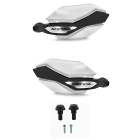 Kit paramani chiusi ACERBIS Argon bianchi/neri e kit di montaggio