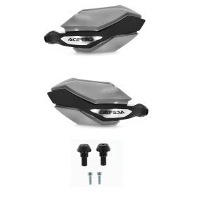 ACERBIS Argon Closed Handguards Grey/Black and Mounting Kit
