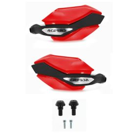 ACERBIS Argon Geschlossene Handprotektoren Rot/Schwarz und Montagesatz