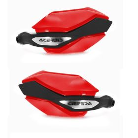 ACERBIS Argon Geschlossene Handprotektoren Rot/Schwarz und Montagesatz