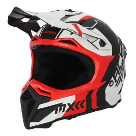 Motocross Helmet ACERBIS Profile 5 White Black Red