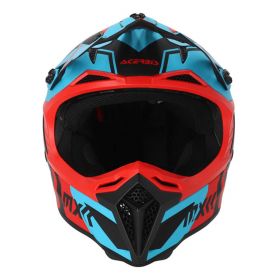 Motocross-Helm ACERBIS Profile 5 Rot Schwarz Blau