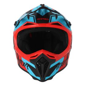 Motocross-Helm ACERBIS Profile 5 Rot Schwarz Blau Matt