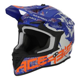 Casco Motocross ACERBIS Linear 22.06 Grigio Blu