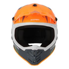 Motocross Kinderhelm ACERBIS Profile Junior Orangegrau
