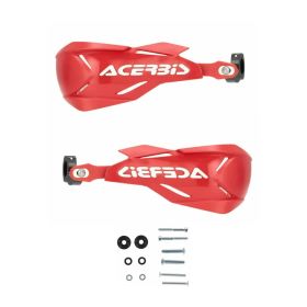 Garde-mains fermés X-FACTORY rouges pour Honda Transalp XL 750