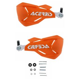 Kit paramani chiusi ACERBIS X-Factory arancio/bianchi e kit di montaggio
